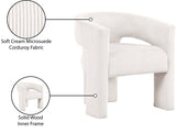 Riz Corduroy Upholstered Accent Chair / Dining Chair