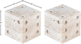 Dice Travertine Decorative Dice