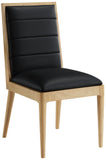 Bristol Dining Chairs - Modern Vegan Leather Design with Channel Tufting for Stylish Dining Rooms