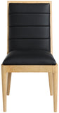 Bristol Dining Chairs - Modern Vegan Leather Design with Channel Tufting for Stylish Dining Rooms