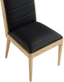 Bristol Dining Chairs - Modern Vegan Leather Design with Channel Tufting for Stylish Dining Rooms