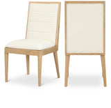 Bristol Dining Chairs - Modern Vegan Leather Design with Channel Tufting for Stylish Dining Rooms