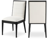 Bristol Dining Chair Set - Modern Mid-Century Design with Channel Tufting and Solid Wood Frame