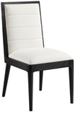 Bristol Dining Chair Set - Modern Mid-Century Design with Channel Tufting and Solid Wood Frame