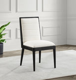 Bristol Dining Chair Set - Modern Mid-Century Design with Channel Tufting and Solid Wood Frame