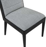 Bristol Dining Chair Set - Modern Mid-Century Design with Channel Tufting and Solid Wood Frame