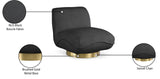Geneva Contemporary Swivel Accent Chair with Brushed Gold Base and Solid Wood Frame for Stylish Comfort