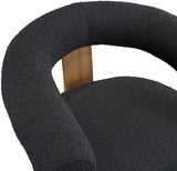 Winston Modern Accent Chair - Stylish Boucle Fabric Design with Solid Wood Legs for Any Room