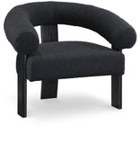 Winston Modern Accent Chair - Luxe Boucle Upholstery, Curved Back Design, Stylish Comfort for Any Room