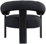 Winston Modern Accent Chair - Luxe Boucle Upholstery, Curved Back Design, Stylish Comfort for Any Room