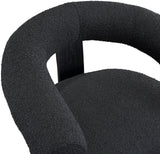 Winston Modern Accent Chair - Luxe Boucle Upholstery, Curved Back Design, Stylish Comfort for Any Room