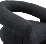 Winston Modern Accent Chair - Luxe Boucle Upholstery, Curved Back Design, Stylish Comfort for Any Room