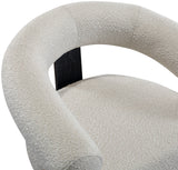 Winston Modern Accent Chair - Luxe Boucle Upholstery, Curved Back Design, Stylish Comfort for Any Room