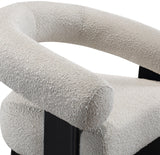 Winston Modern Accent Chair - Luxe Boucle Upholstery, Curved Back Design, Stylish Comfort for Any Room