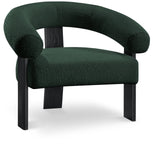 Winston Modern Accent Chair - Luxe Boucle Upholstery, Curved Back Design, Stylish Comfort for Any Room
