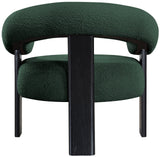 Winston Modern Accent Chair - Luxe Boucle Upholstery, Curved Back Design, Stylish Comfort for Any Room