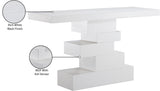 Westmount Console Table - Elegant Art Deco Design with Sturdy Ash Veneer for Stylish Living Spaces