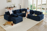 CORDELIA 116" 4-Seater Sectional with 1 Ottoman