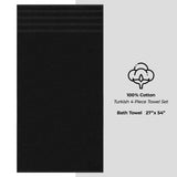 American Soft Linen 100% Cotton Turkish Towels for Bathroom, 4 Pack Bath Towel Set, Super Soft, Extra Large Bath Towels