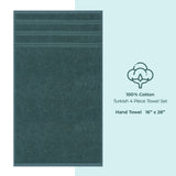 American Soft Linen 100% Cotton Turkish Towels, 4 Pack Hand Towel Set, Super Soft, Absorbent, Quick Dry Premium Towels