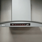 CIARRA 30 inch Glass Wall Mount Range Hood, 650 CFM 3-Speed Extraction, Wave & Touch Control Kitchen Hood CAS75502-N-OW