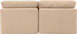 Indulge - Velvet 2 Seat Modular Armless Sofa