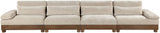 Turin - Chenille Fabric Upholstered Modular Sectional - Taupe