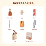 ROBUD Wooden Childs Play Food Set - Meat