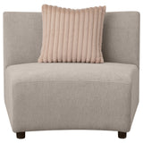 Fayette Upholstered Armless Chair Greige