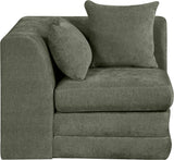 Stellar - Chenille Fabric Upholstered Modular Corner Chair