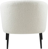 Barlow Faux Sheepskin Accent Chair - Luxurious Comfort with Contemporary Design and Gold Legs