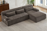 ZELAR 102" Chenille Right Chaise Sofa