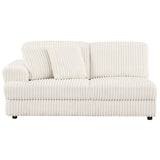 Emberson Upholstered LAF Loveseat Ivory