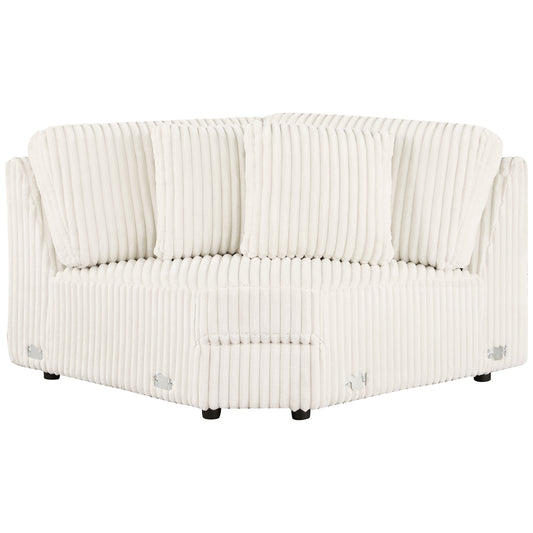 Emberson Upholstered Wedge Ivory