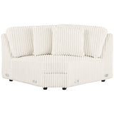 Emberson Upholstered Wedge Ivory
