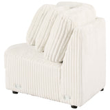 Emberson Upholstered Wedge Ivory