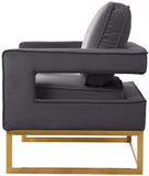 Noah Velvet Accent Chair – Luxurious Contemporary Design with Plush Comfort and Sturdy Iron Legs