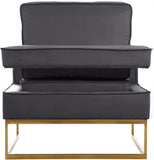 Noah Velvet Accent Chair – Luxurious Contemporary Design with Plush Comfort and Sturdy Iron Legs