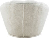 Dream Faux Sheepskin Fur Swivel Accent Chair - Contemporary Comfort with Inviting Softness & Style