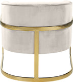 Carter Contemporary Velvet Accent Chair with Gold Stainless Steel Legs for Elegant Home Decor