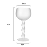The Wine Savant Aesthetic Cloud Elegant Crystal Wine - 7 oz Rim