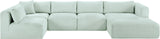 Shaggy - 5 Piece Modular U-Shaped Sectional