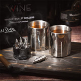 2 Metal Ice Cups & Bullet Chillers - 1.75in Bullet Chillers Set of 6