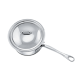 Mauviel M'COOK 5-Ply Sauce Pan with Lid, Cast Stainless Steel Handle