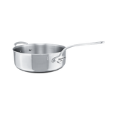 Mauviel M'COOK 5-Ply Saute Pan With Lid With Helper Handle, Cast Stainless Steel Handle, 6.2-Qt
