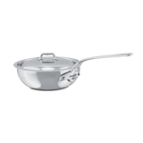 Mauviel M'COOK 5-Ply Chef Pan With lid, Cast Stainless Steel Handle