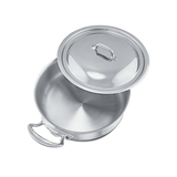 Mauviel M'COOK 5-Ply Rondeau With Lid, Cast Stainless Steel Handle