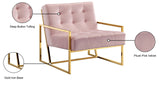 Pierre Contemporary Accent Chair with Gold Stainless Steel Base - Elegant Modern Design for Your Home