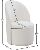 Hautely Contemporary Accent Chair for Dining or Living Spaces - Stylish Supportive Design