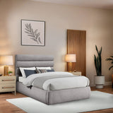 Adam - Boucle Fabric Bed With 52" Headboard
